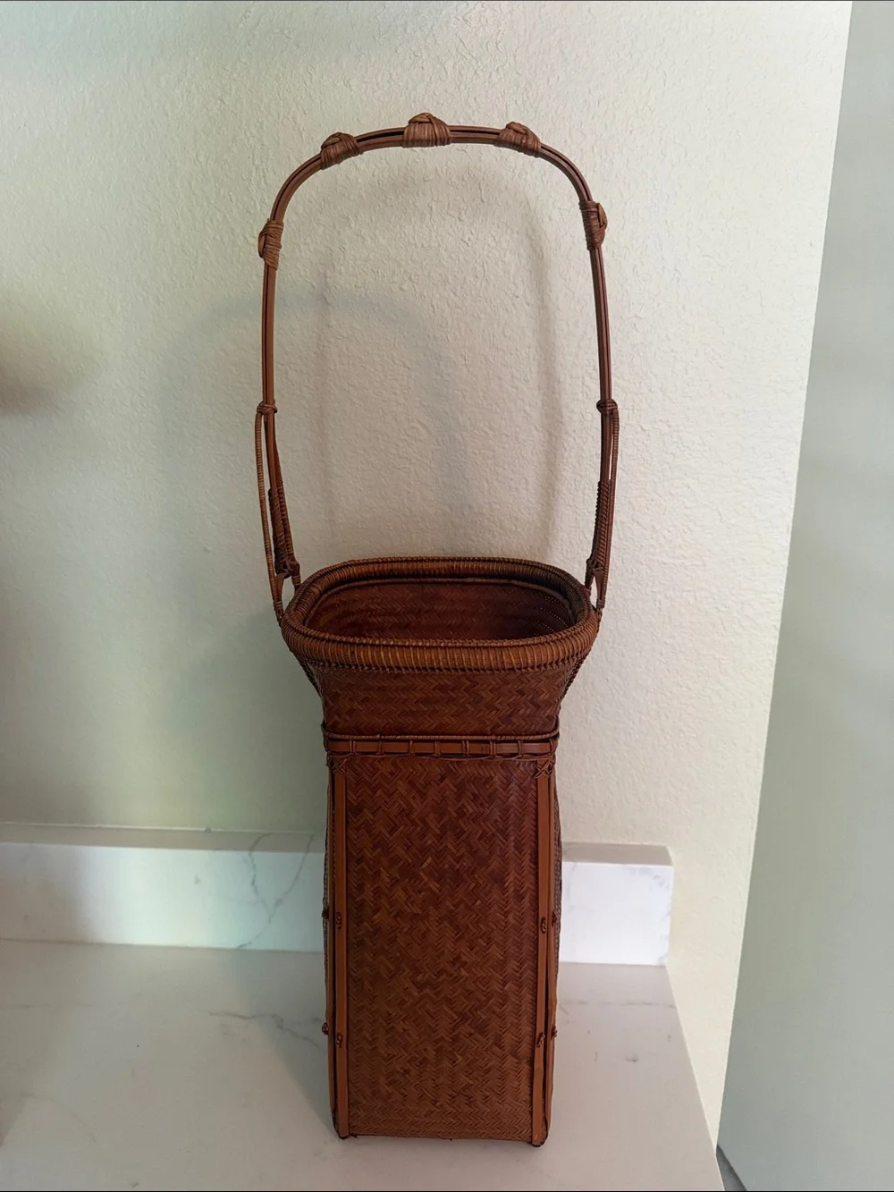 Vintage Ikebana Basket Large
